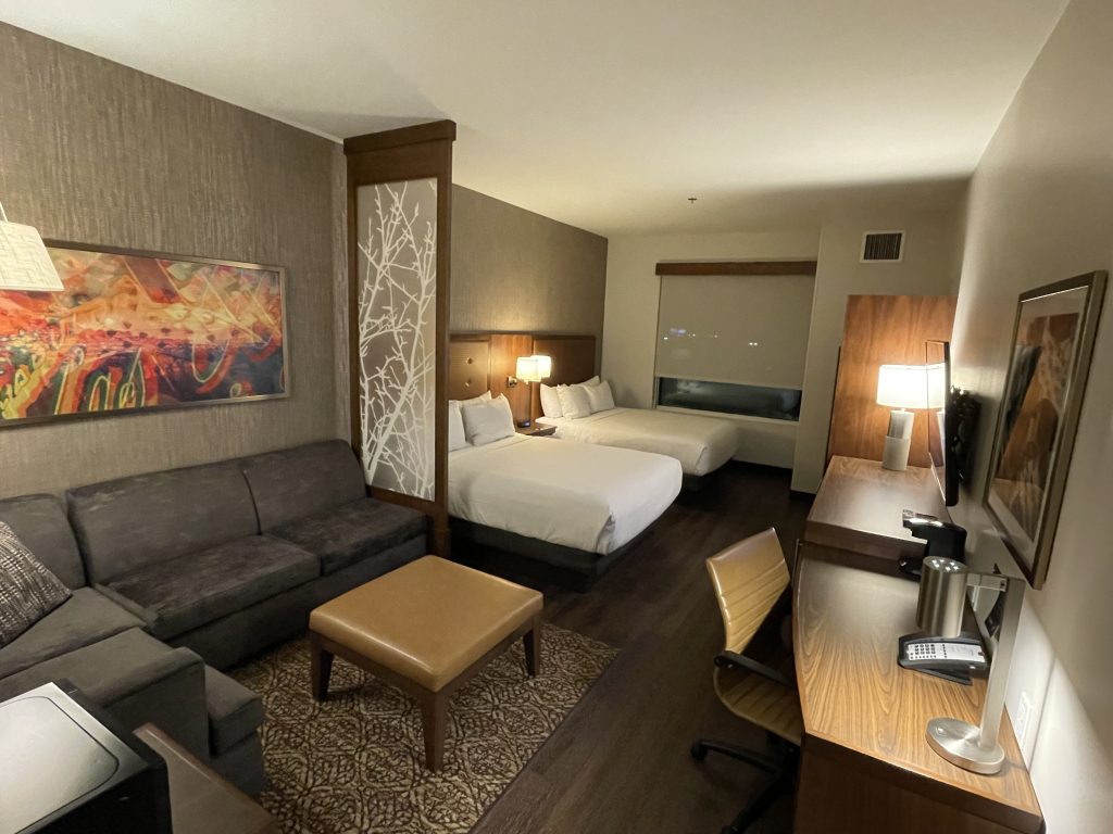 Guest room at Hyatt Place Las Vegas Silverton
