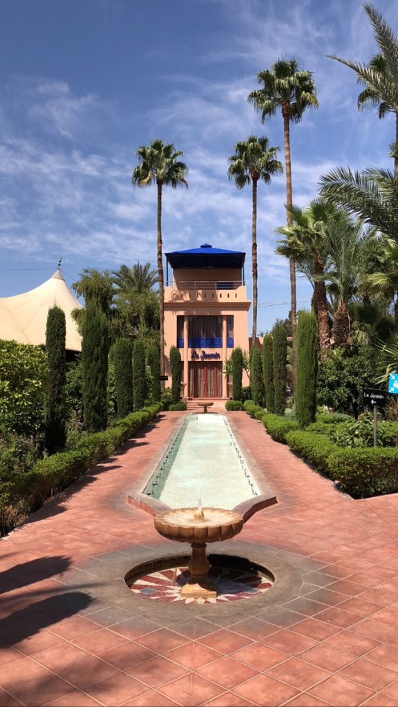 Hotel grounds at Le Meridien in Morocco