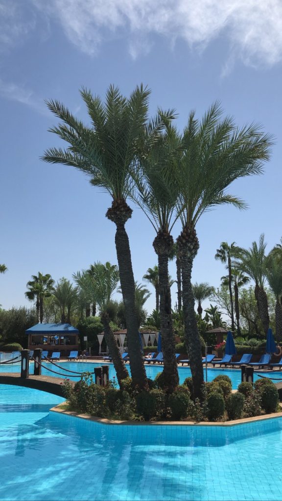 Pool at Le Meridien in Marrakech, Morocco