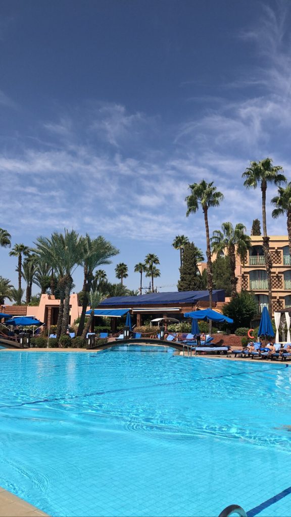 Pool at Le Meridien in Marrakech, Morocco