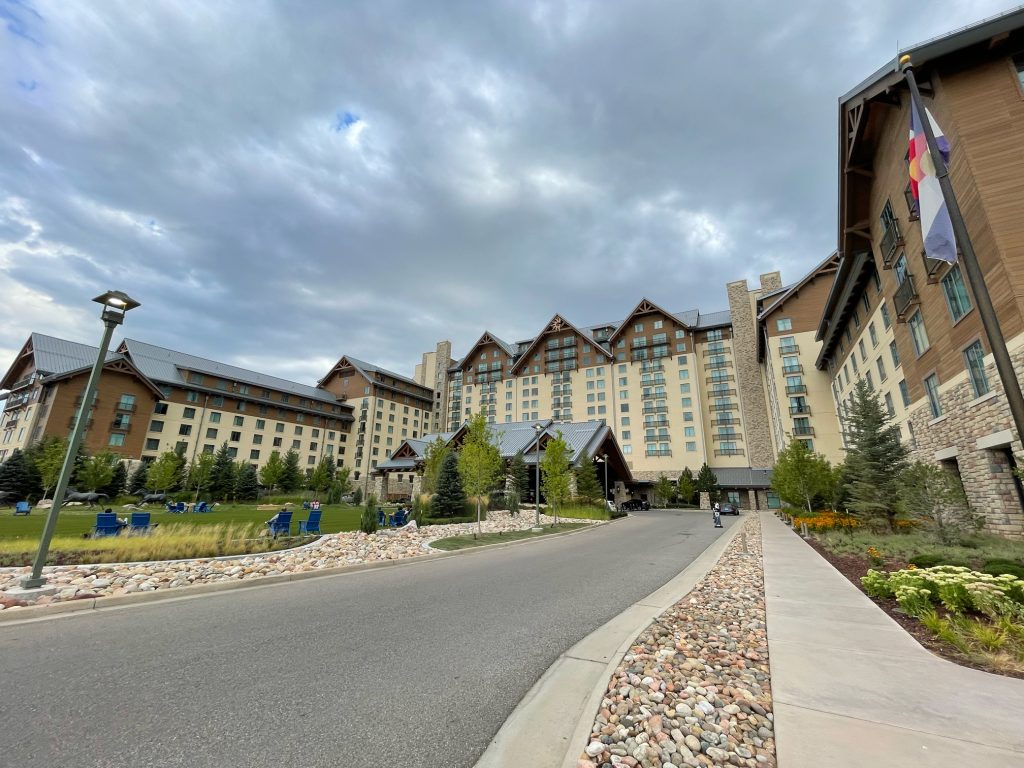 Entrance to Gaylord Rockies in Denver