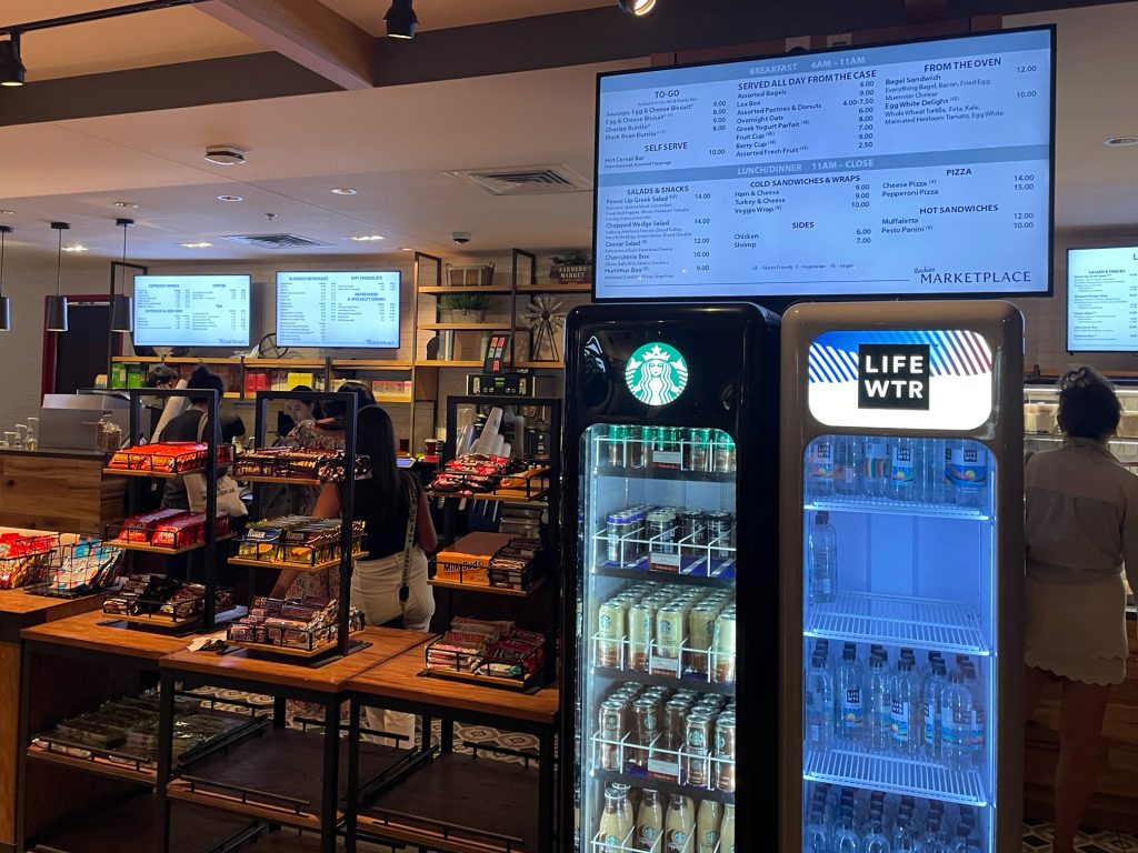 Starbucks and marketplace at Gaylord Rockies