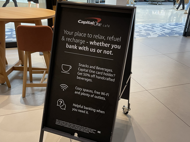 Capital One Cafe menu and discount for cardholders