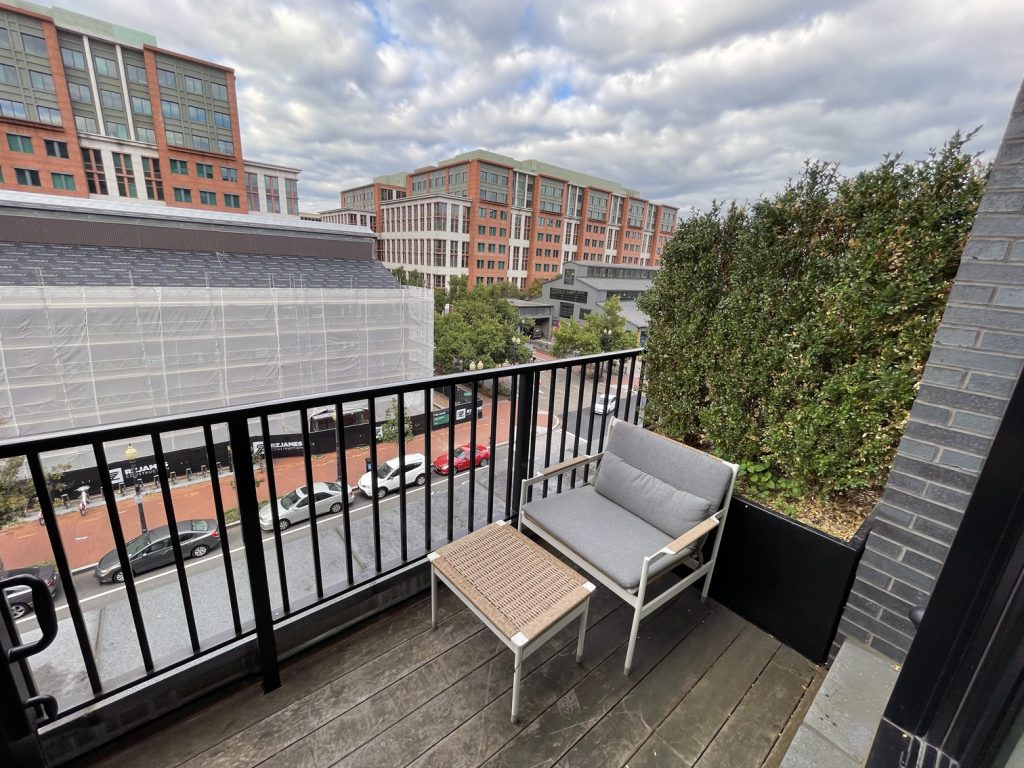 Balcony at Thompson Hyatt DC