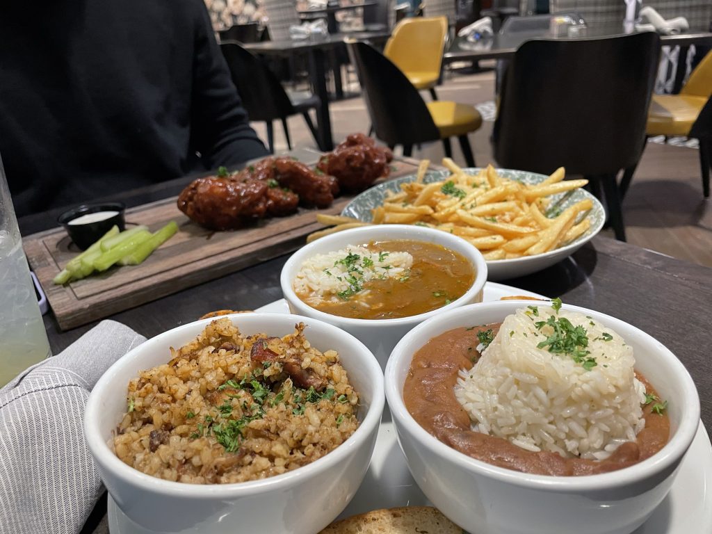 Gumbo and jambalaya at Common Interest restaurant in New Orleans