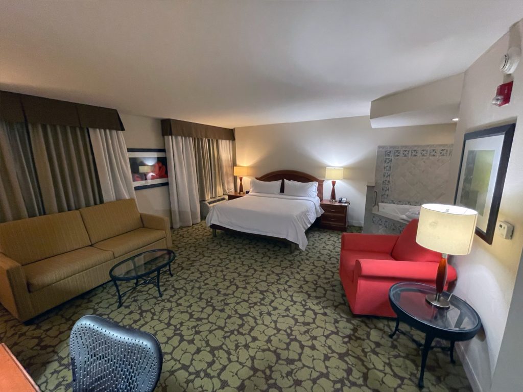 King bed room at Hilton Garden Inn Virginia Beach Town Center