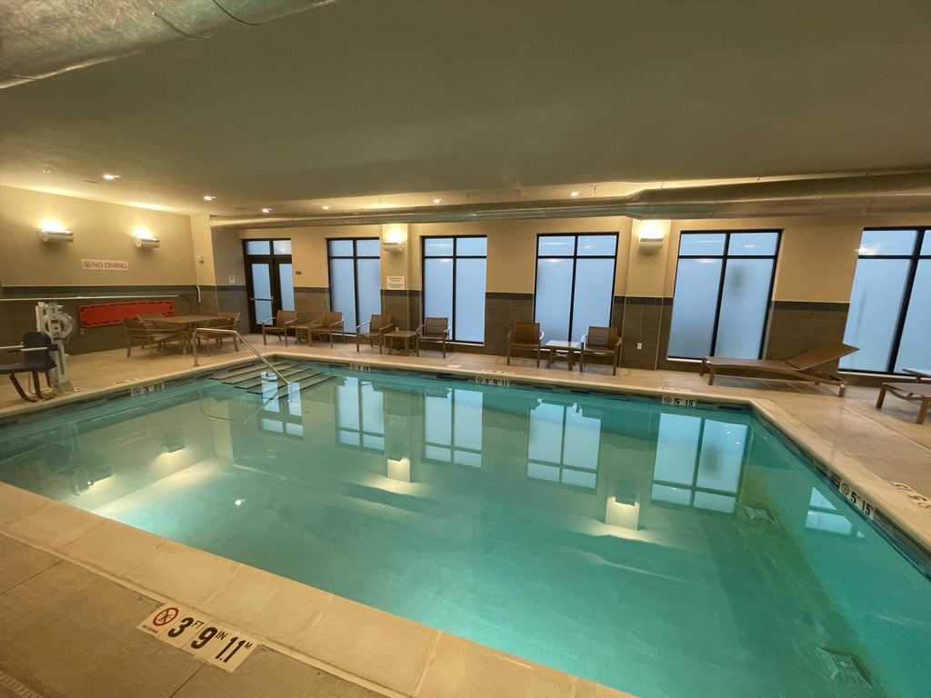 Indoor pool at Hyatt House OSU Columbus