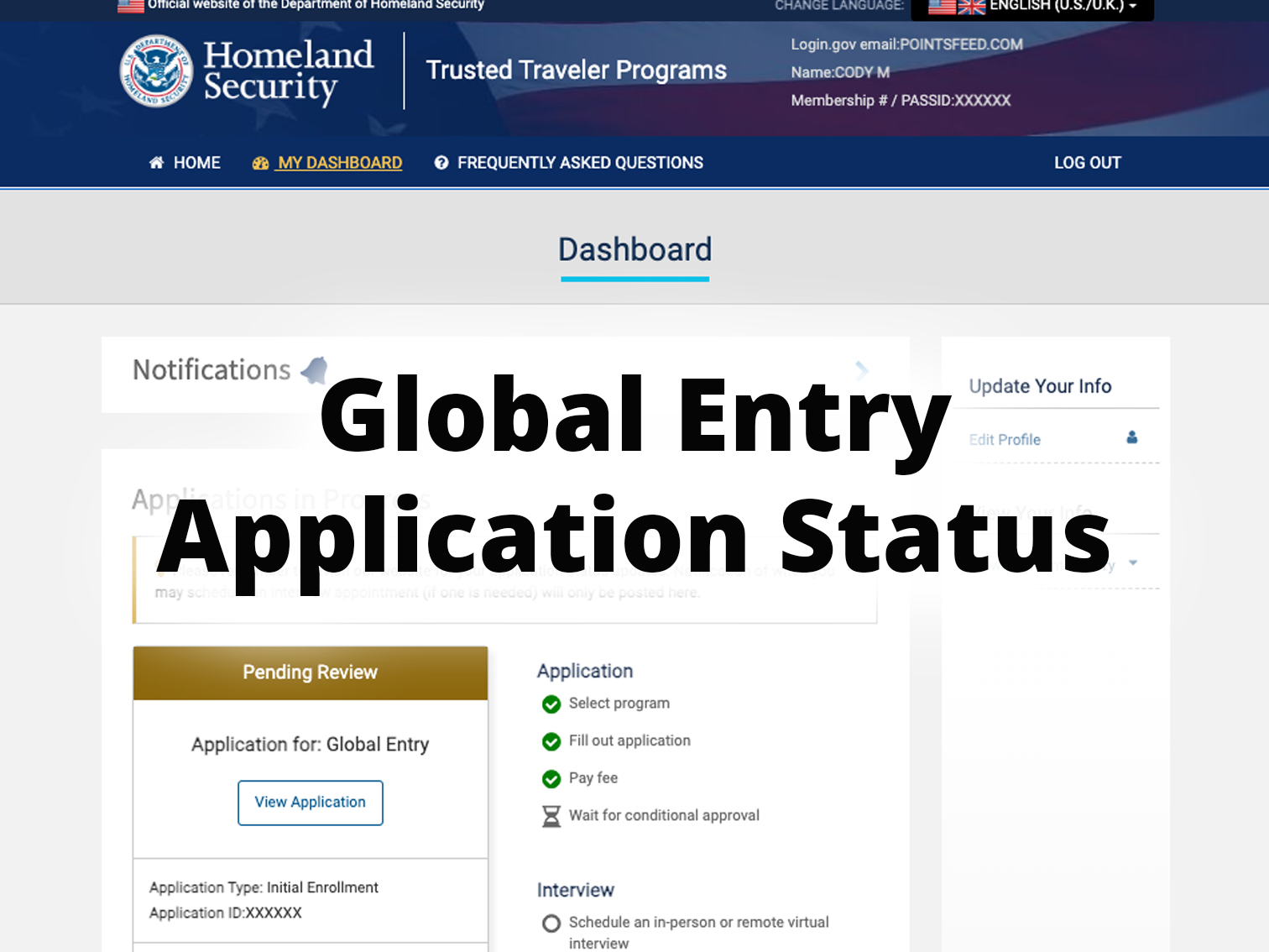 How To Check Global Entry Application Status