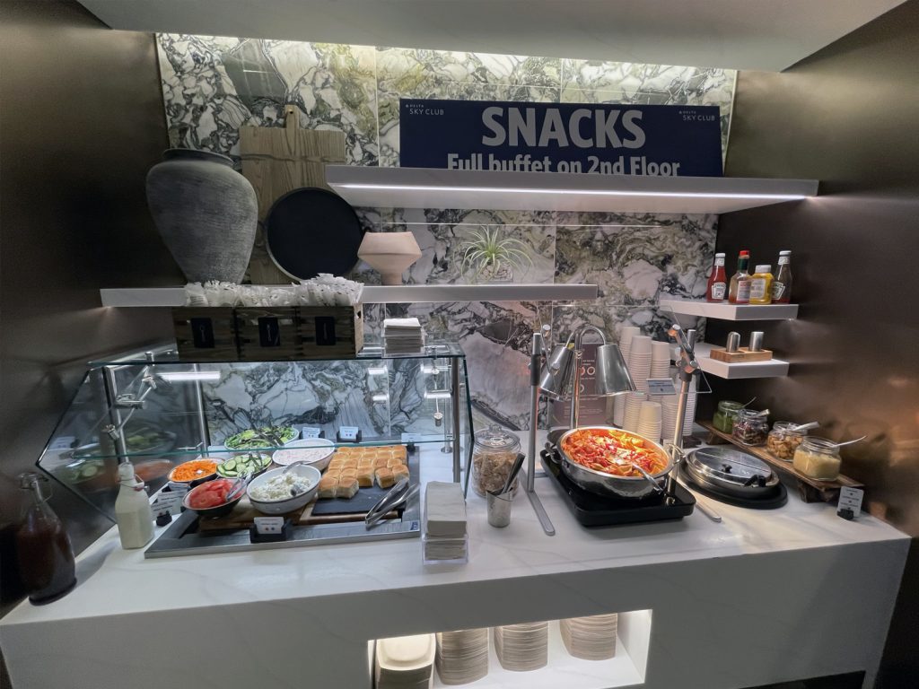 Concourse A SkyClub snack buffet