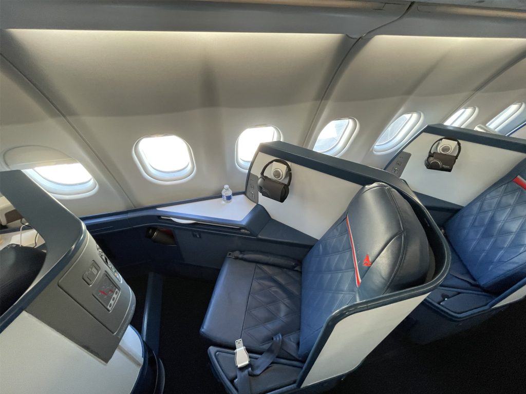 Delta One seating on an Airbus A330