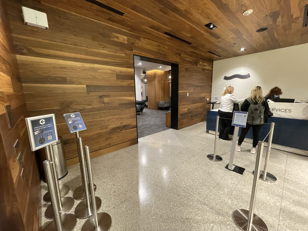 Member services and front desk of the LAS Centurion Lounge