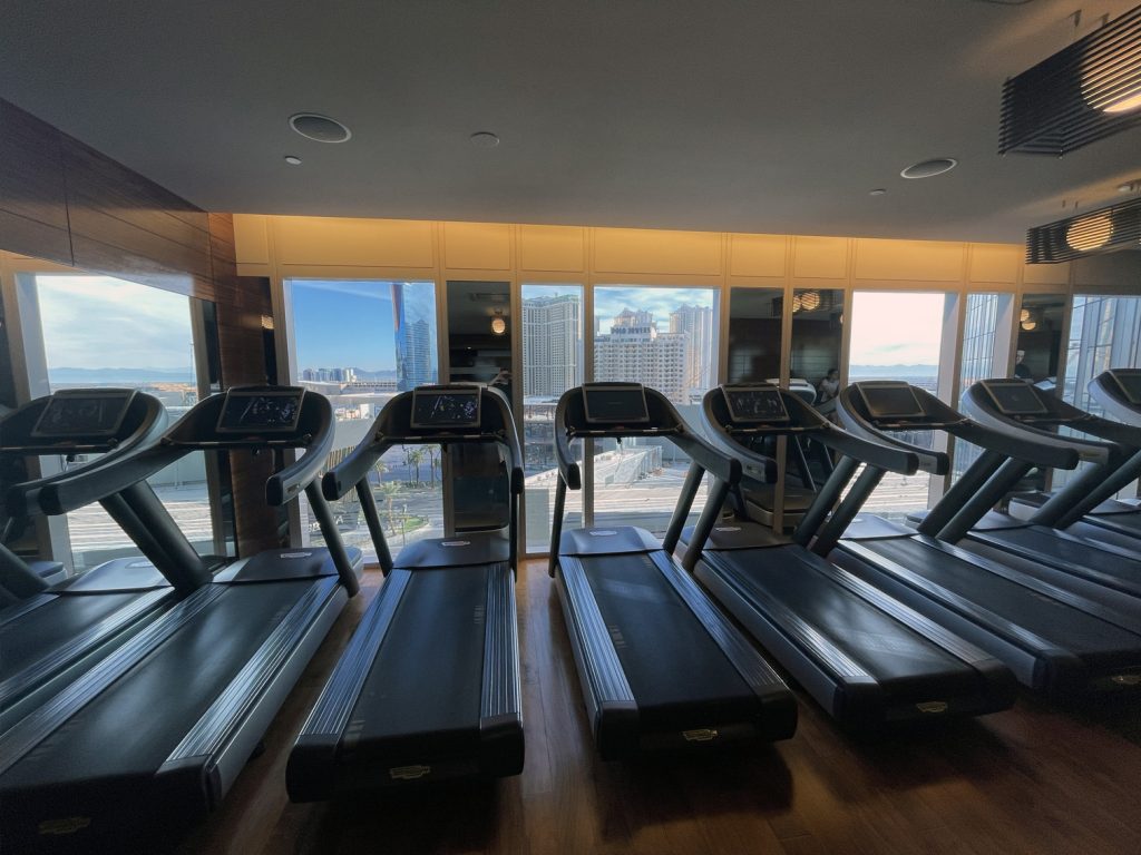 Treadmills at Waldorf Astoria Las Vegas