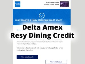 How to use the monthly Delta Amex Resy dining credit