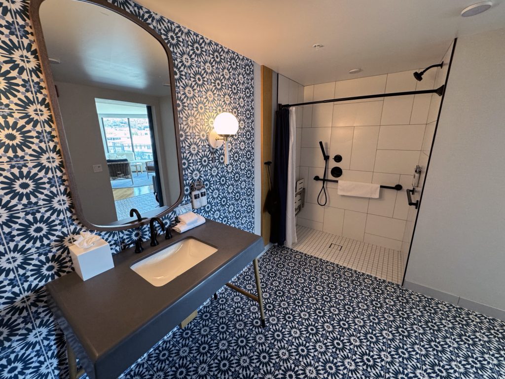 Bathroom inside of the suite at Monsaraz San Diego