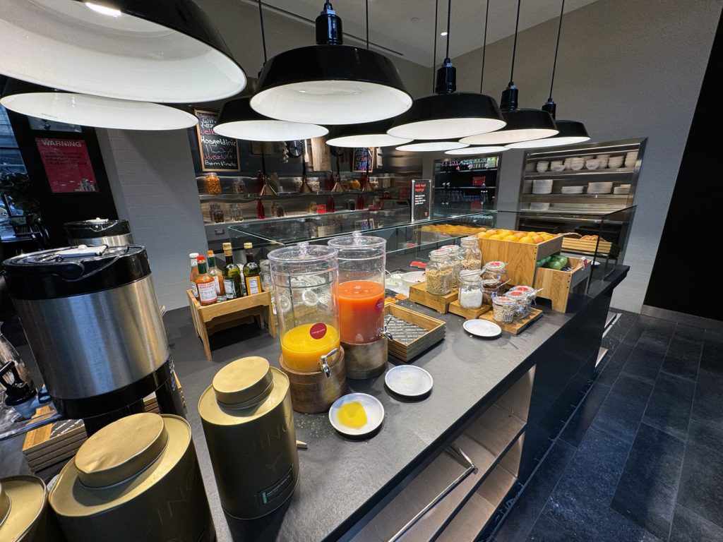Breakfast buffet at citizenM DC NoMa