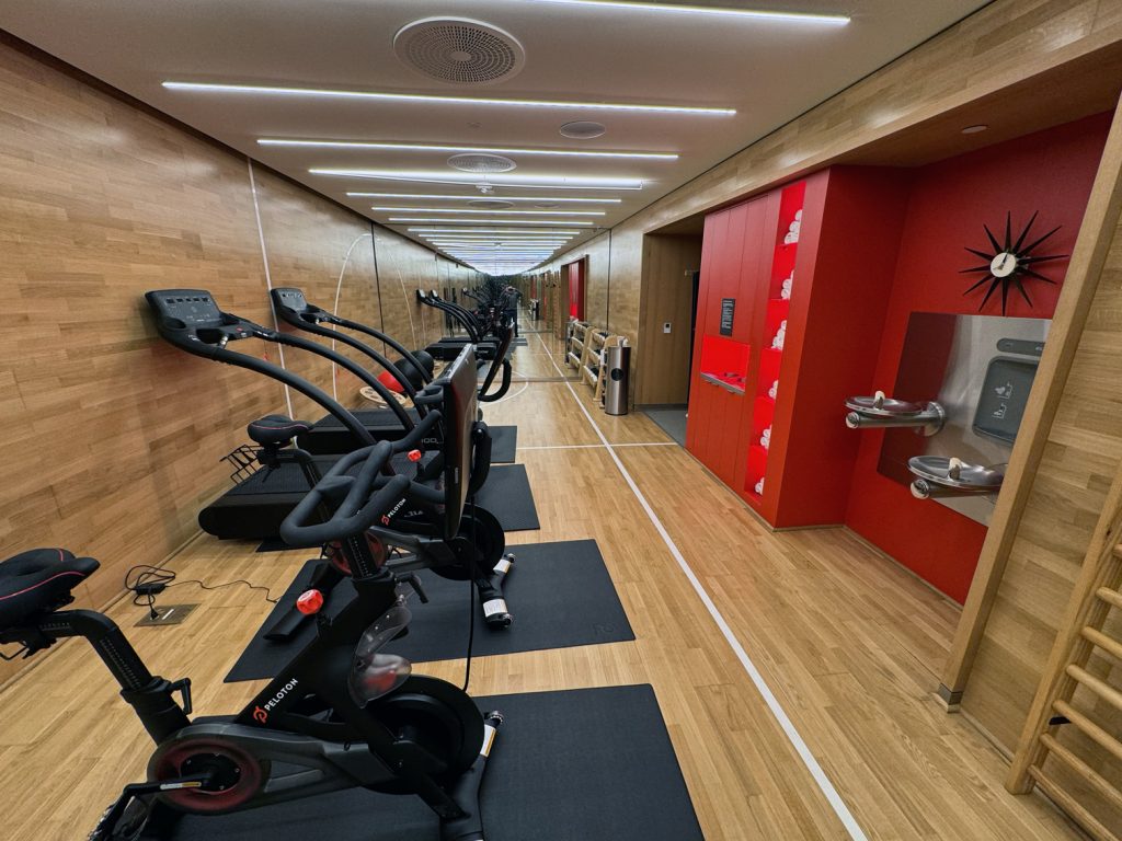 Gym equipment at citizenM Washington DC NoMa