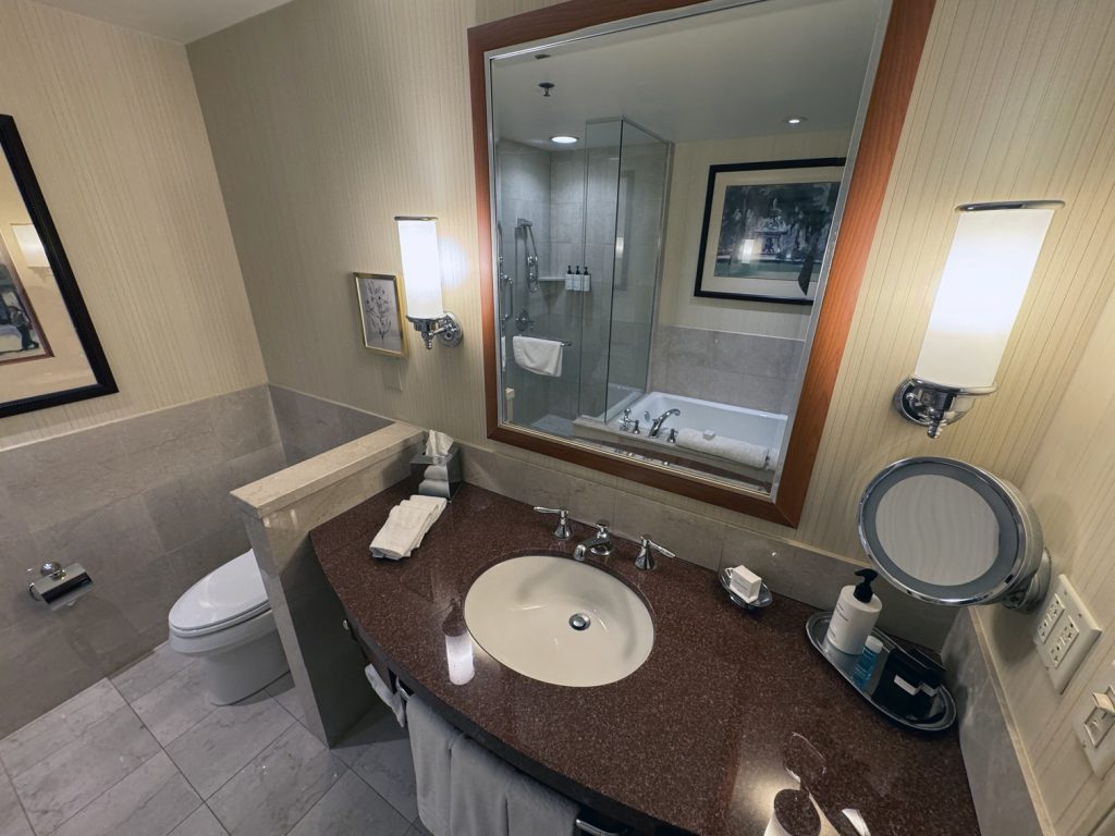 Bathroom in a guest room at Conrad Indy