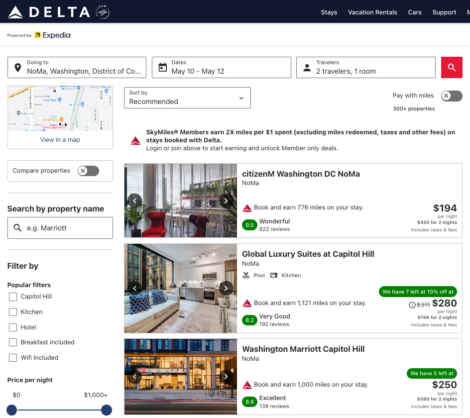 citizenM Washington DC NoMa on Delta Stays