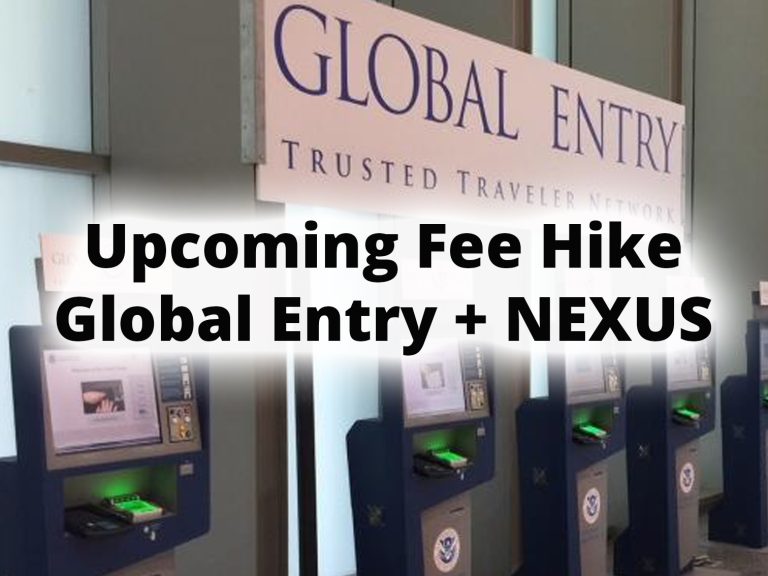 Cost of Global Entry, NEXUS increasing Oct 1, 2024