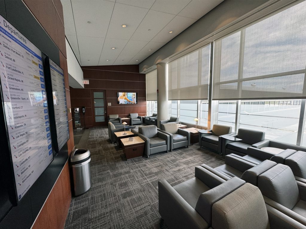 Seating area in the Terminal F Admirals Club
